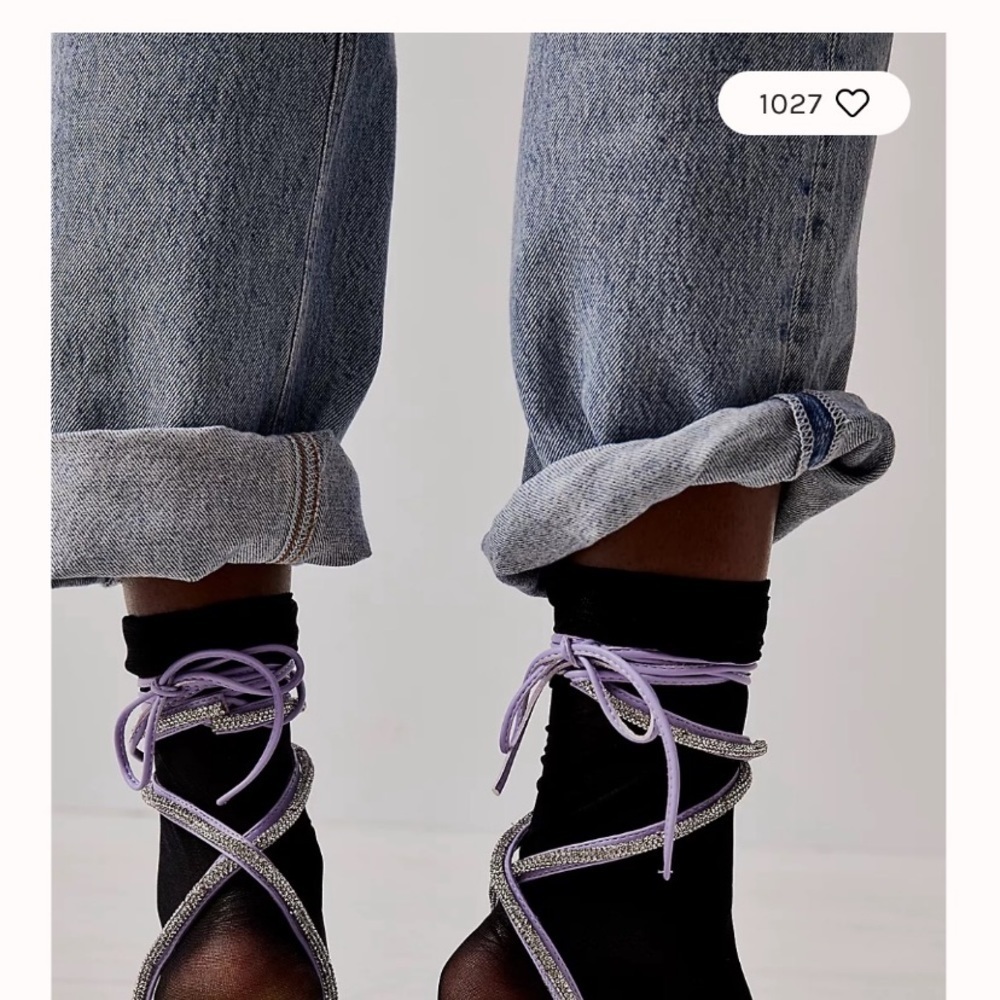 Jeffrey Campbell Juliet  lilac lace up heels size 8.5 new without box - Picture 9 of 10